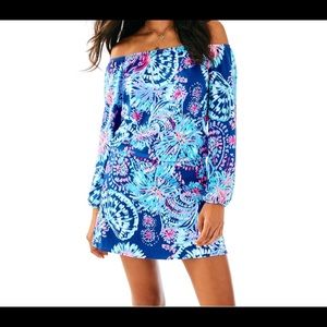 Lilly Pulitzer Off the shoulder skort romper